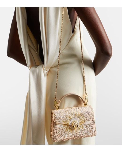 B-V-L-G-A-R-I Serpenti Forever Day-to-Night Shoulder Bag – Signature Luxe Women Bag (Gold)