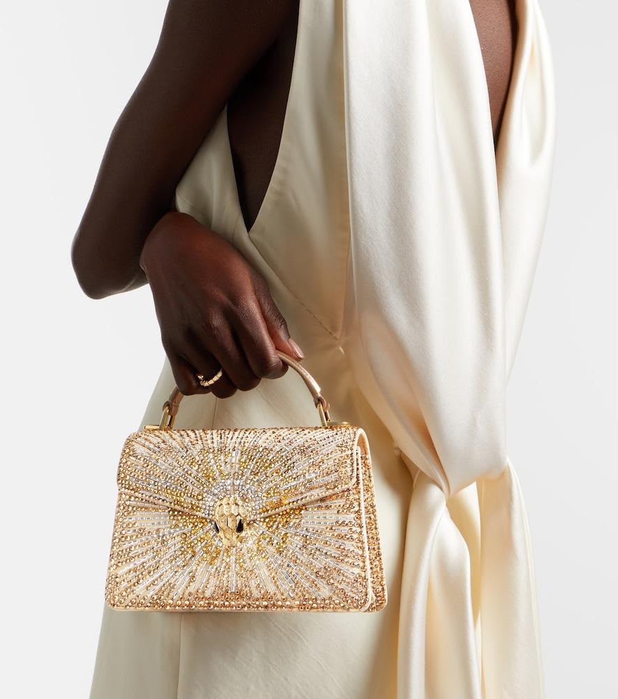 B-V-L-G-A-R-I Serpenti Forever Day-to-Night Shoulder Bag – Signature Luxe Women Bag (Gold)