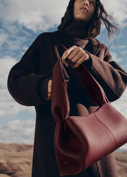 P-O-L-E-N-E Numéro Neuf East West – Elegant Luxe Women Bag (Maroon)