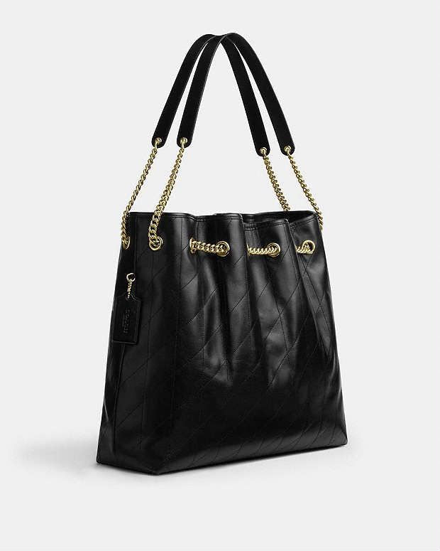 C-O-A-C-H Evelyn Large Shoulder Bag – Signatures Luxe Women Bag (Black)