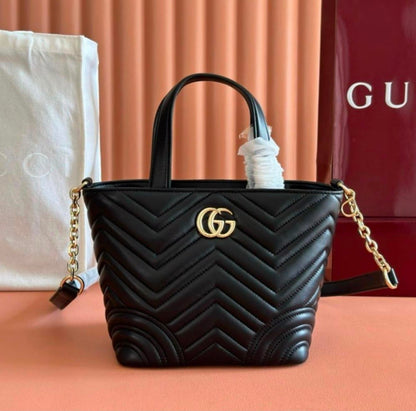 G-U-C-C-I GG Marmont Small Tote – Premium Quality Women Bag | Crossbody Style (Black)