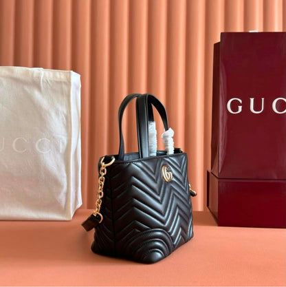 G-U-C-C-I GG Marmont Small Tote – Premium Quality Women Bag | Crossbody Style (Black)