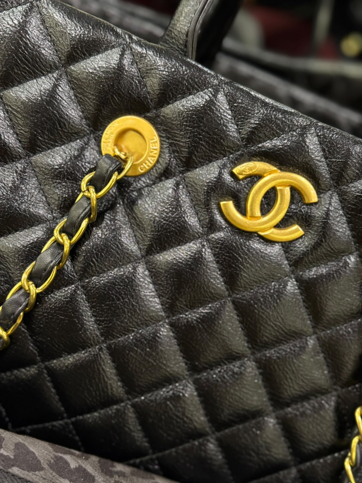 C-H-A-N-E-L Large Coco Allure Shopping Tote – Premium Quality Women Bag | Black Quilted Leather