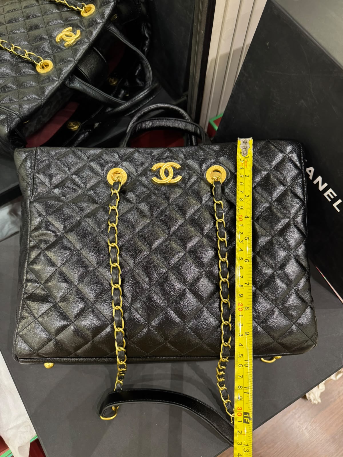 C-H-A-N-E-L Large Coco Allure Shopping Tote – Premium Quality Women Bag | Black Quilted Leather
