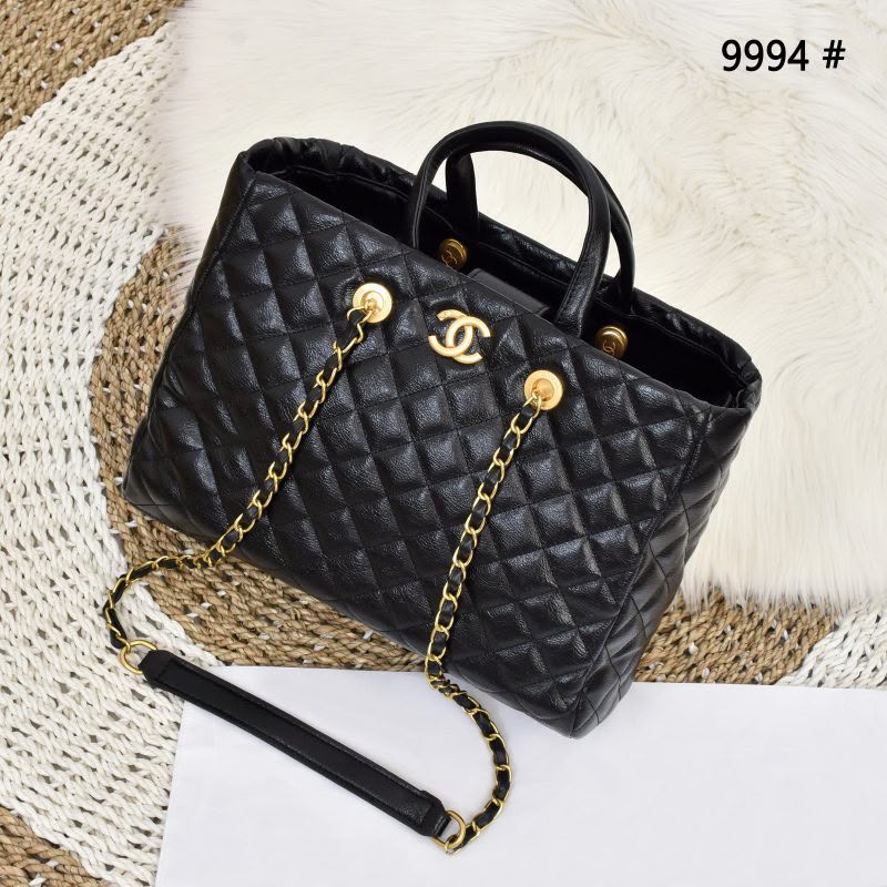 C-H-A-N-E-L Large Coco Allure Shopping Tote – Premium Quality Women Bag | Black Quilted Leather