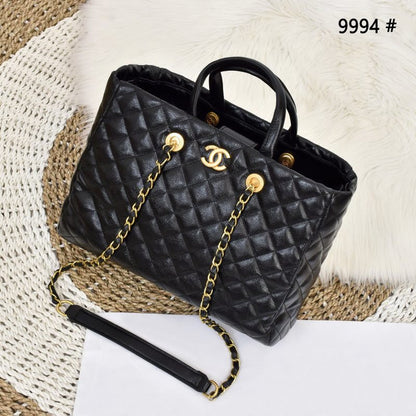 C-H-A-N-E-L Large Coco Allure Shopping Tote – Premium Quality Women Bag | Black Quilted Leather