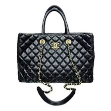 C-H-A-N-E-L Large Coco Allure Shopping Tote – Premium Quality Women Bag | Black Quilted Leather