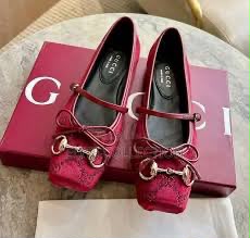 G-U-C-C-I Women's Horsebit Velvet Ballet Pumps – Sequined GG Monogram | Mary Jane Flats | Luxury Women Footwear (Maroon)
