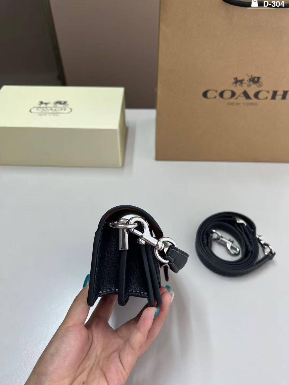 C-O-A-C-H Tabby 12 Mini Size – Top Class Premium Quality Women Bag | Complete Box (Black)
