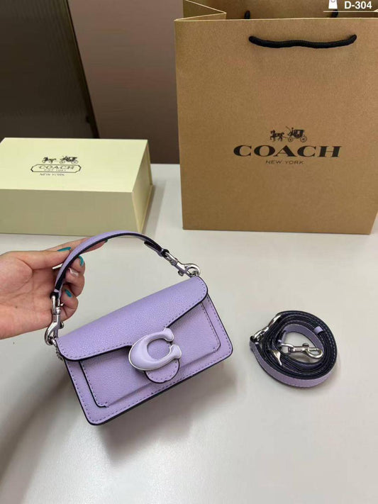 C-O-A-C-H Tabby 12 Mini Size – Top Class Premium Quality Women Bag | Complete Box (Grayish-purple / Dusty mauve)