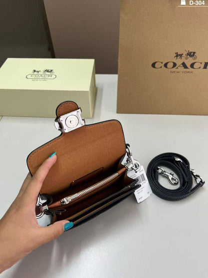 C-O-A-C-H Tabby 12 Mini Size – Top Class Premium Quality Women Bag | Complete Box (Black)