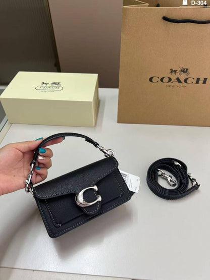 C-O-A-C-H Tabby 12 Mini Size – Top Class Premium Quality Women Bag | Complete Box (Black)