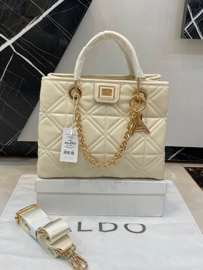 A-L-D-O TAFARN Satchel – Premium Quality Women Bag | White