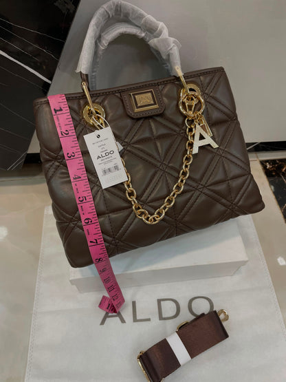 A-L-D-O TAFARN Satchel – Premium Quality Women Bag | Dark Brown