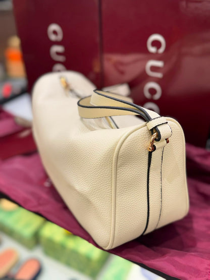 G-U-C-C-I Half Horsebit Medium Shoulder Bag – Premium Quality Women Bag | Brand Box Packaging (While)