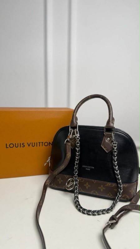 L-O-U-I-S V-U-I-T-T-O-N Monogram Empreinte Alma – Premium Quality Women Bag | Double Box & Dust Bag (Black Brown)