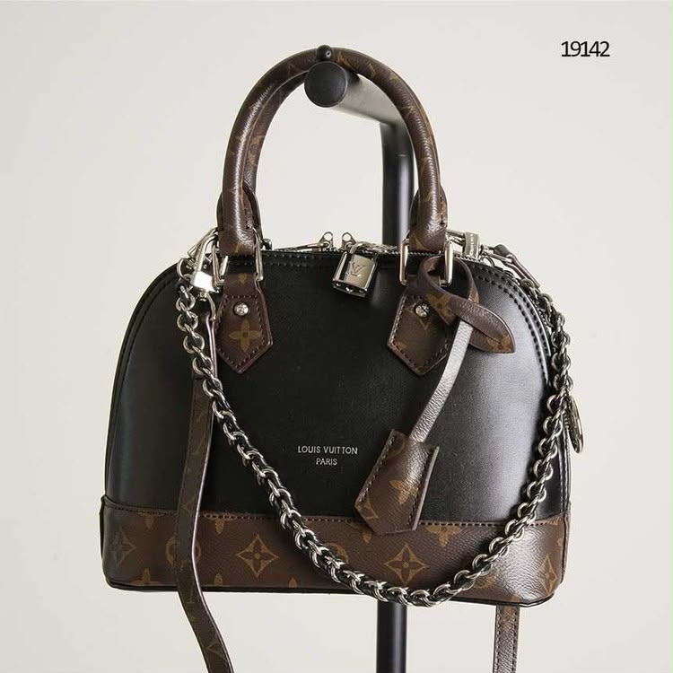 L-O-U-I-S V-U-I-T-T-O-N Monogram Empreinte Alma – Premium Quality Women Bag | Double Box & Dust Bag (Black Brown)