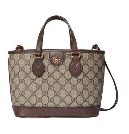 G-U-C-C-I Ophidia Mini Tote Bag – Premium Quality Women Bag | Brand Double Box & Dust Bag (Brown Beige)
