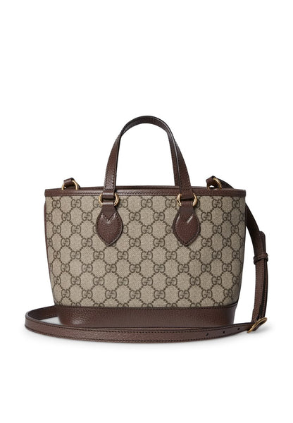 G-U-C-C-I Ophidia Mini Tote Bag – Premium Quality Women Bag | Brand Double Box & Dust Bag (Brown Beige)