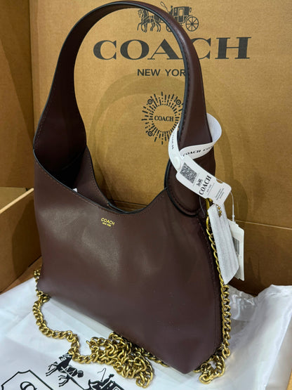 C-O-A-C-H Brooklyn Shoulder Bag 23 – Premium Quality Women Bag | Turkish Import | Complete Brand Box Packaging (Brown)