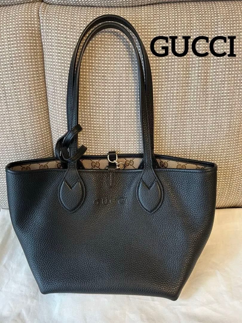G-U-C-C-I Totissima Reversible Tote Bag – Premium Quality Women Bag | Double Box & Dust Bag (Black)