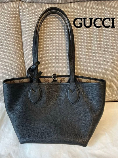 G-U-C-C-I Totissima Reversible Tote Bag – Premium Quality Women Bag | Double Box & Dust Bag (Black)