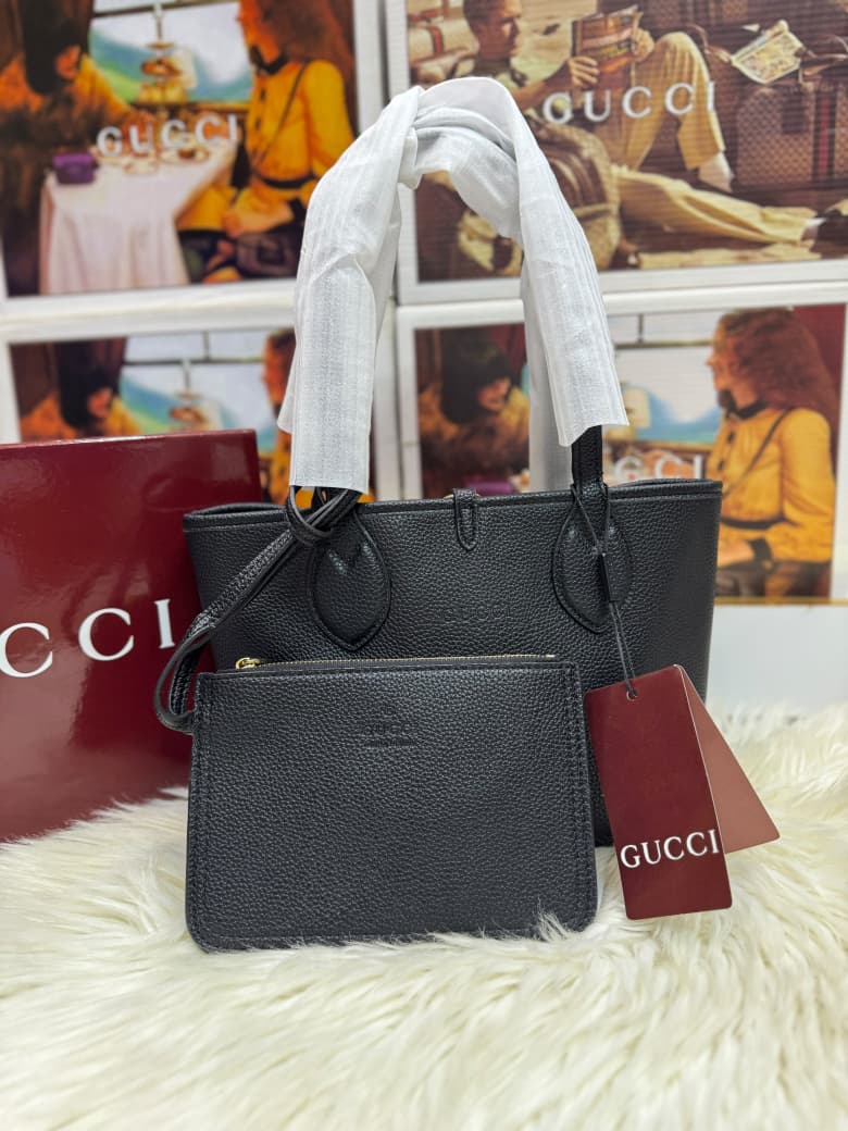 G-U-C-C-I Totissima Reversible Tote Bag – Premium Quality Women Bag | Double Box & Dust Bag (Black)