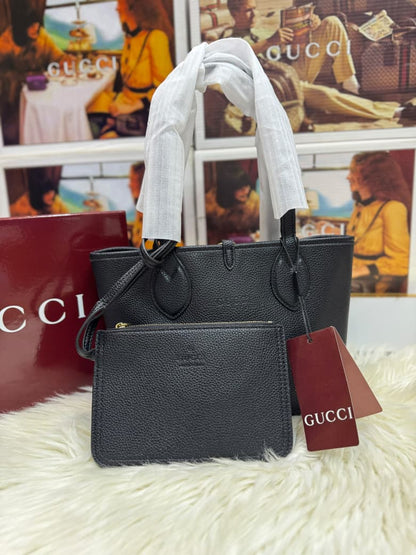 G-U-C-C-I Totissima Reversible Tote Bag – Premium Quality Women Bag | Double Box & Dust Bag (Black)