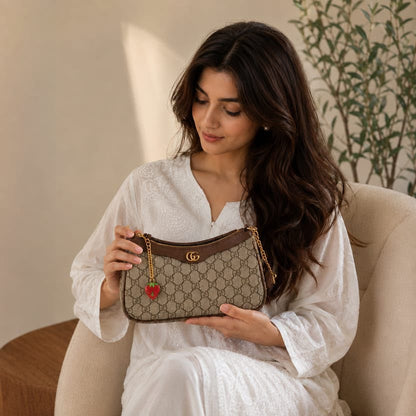 G-U-C-C-I Ophidia Small Shoulder Bag – Premium Women Bag | Brown