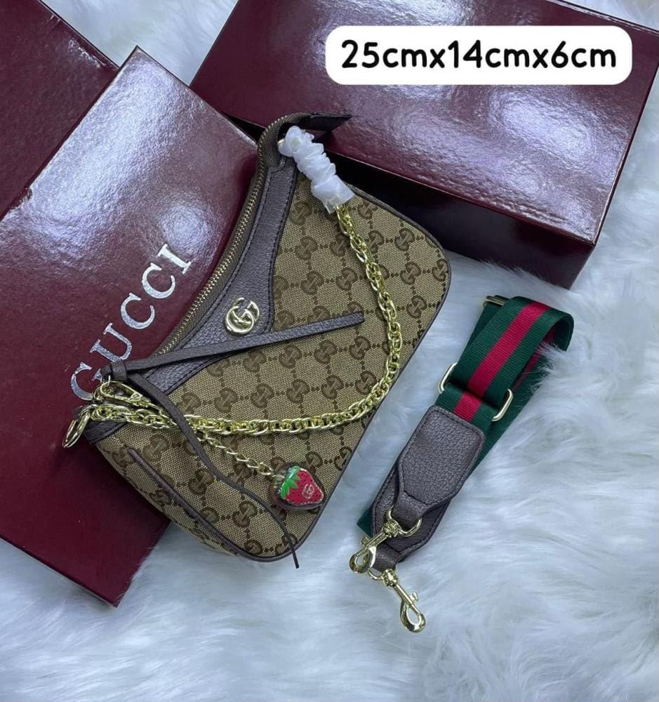 G-U-C-C-I Ophidia Small Shoulder Bag – Premium Women Bag | Brown