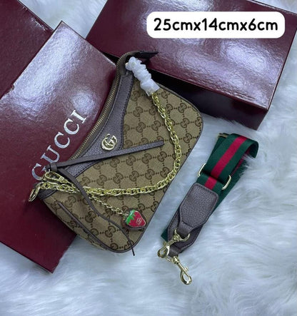 G-U-C-C-I Ophidia Small Shoulder Bag – Premium Women Bag | Brown