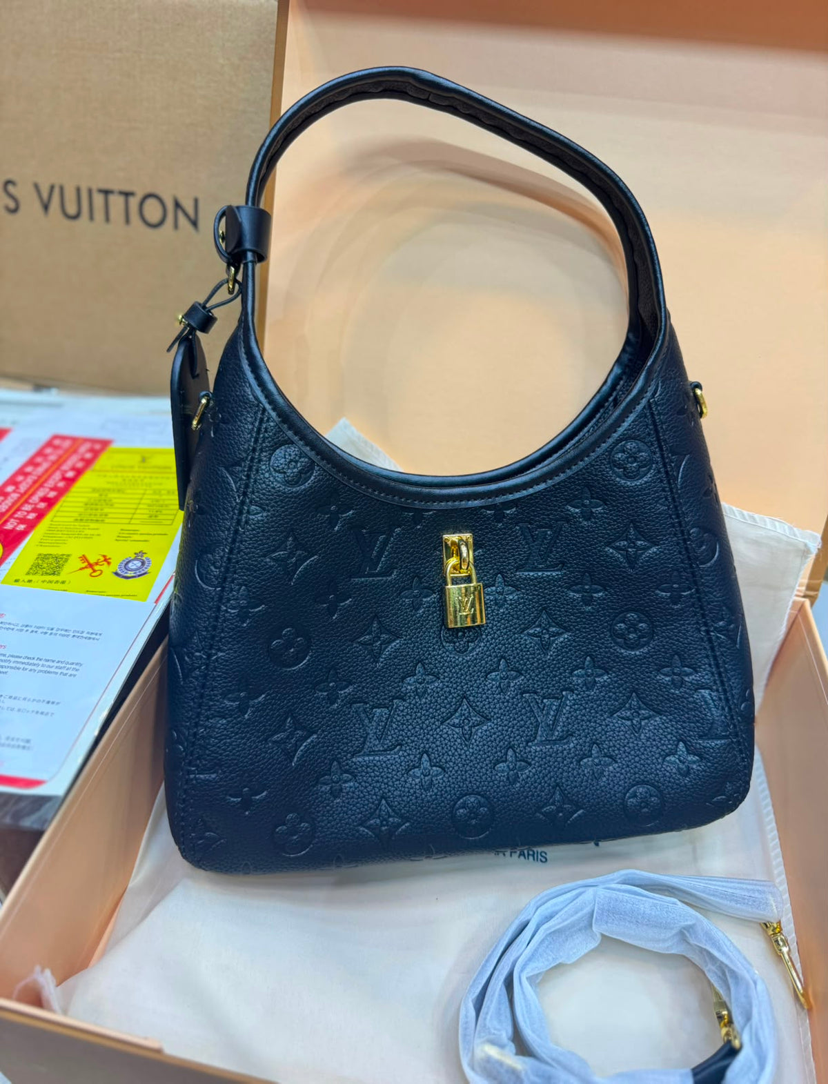 L-O-U-I-S V-U-I-T-T-O-N The Drop PM – Luxury Monogram Women Bag (Black)