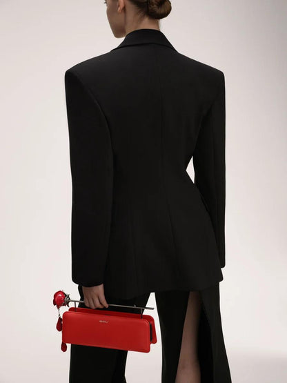 S-E-E-N Users Rose 11 Handbag – Premium Women Bag with Long Belt (Red)