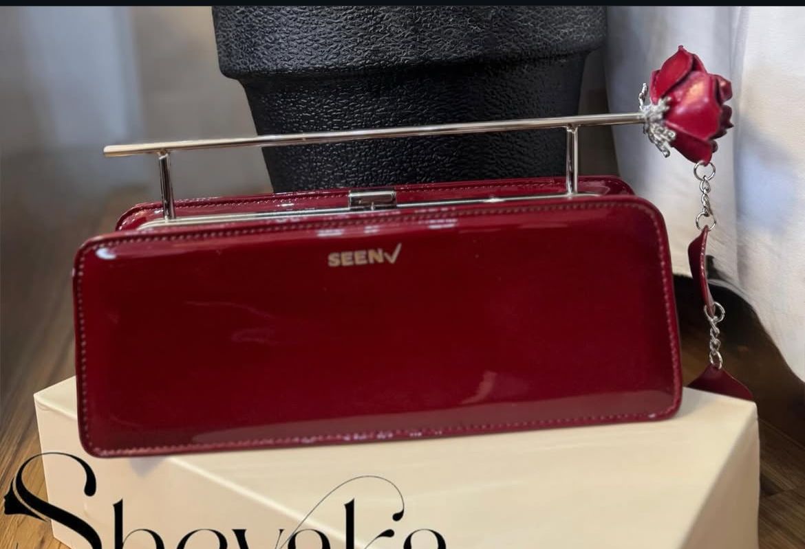 S-E-E-N Users Rose 11 Handbag – Premium Women Bag with Long Belt (Red)