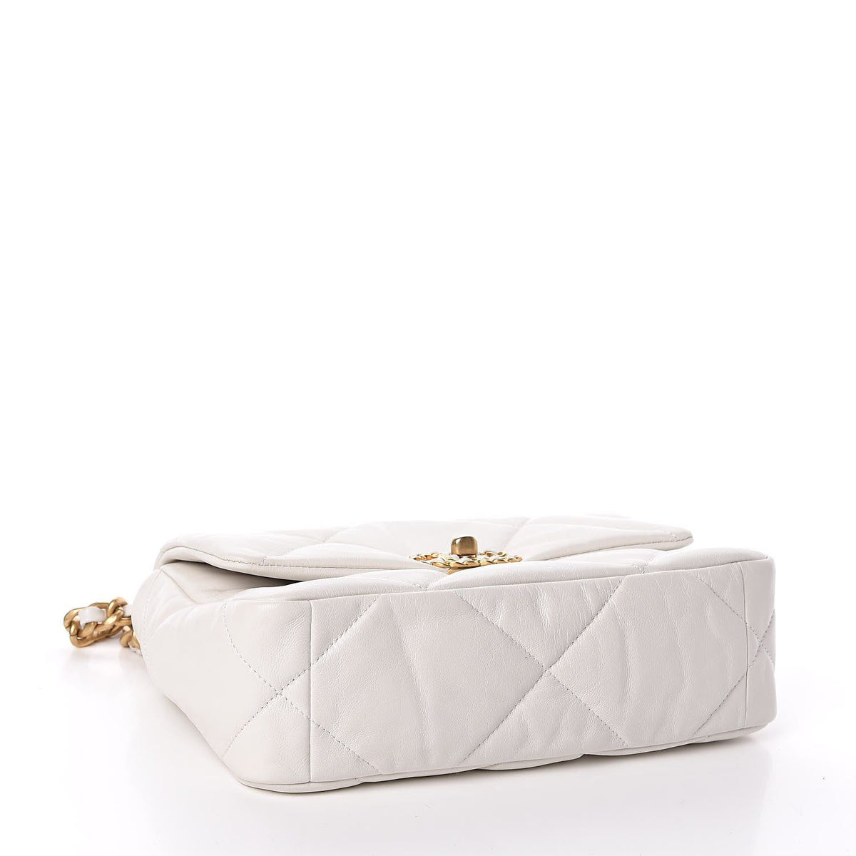 C-H-A-N-E-L 19 Flap Bag – Puffy Diamond Quilting | Premium Women Bag (Creamy White)