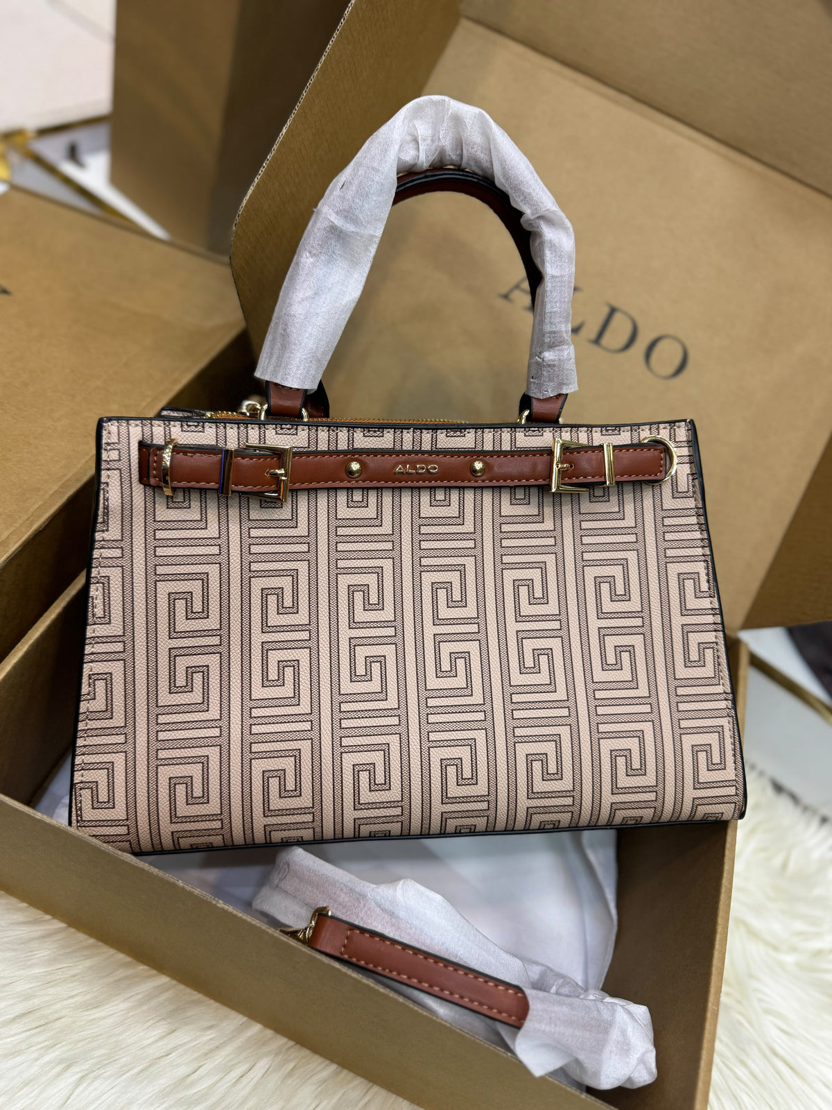 A-L-D-O Elizabelle Tote Bag – Premium Quality Women Bag (Beige Brown)