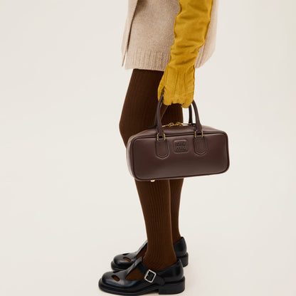 M-I-U M-I-U Arcadie Leather Bag – Premium Women Bag (Dark Brown)