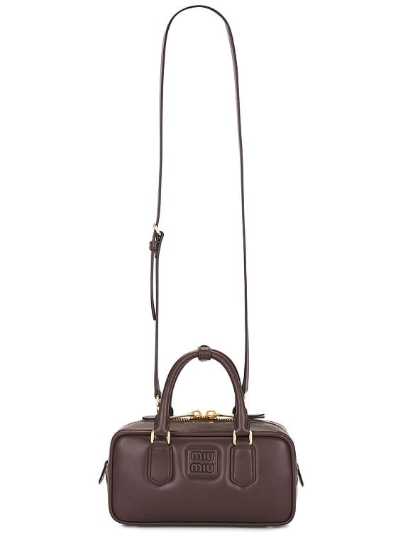M-I-U M-I-U Arcadie Leather Bag – Premium Women Bag (Dark Brown)