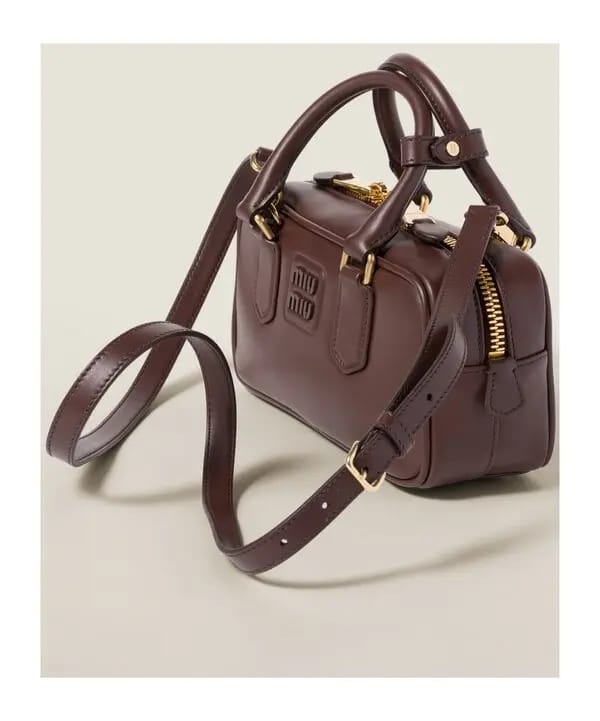 M-I-U M-I-U Arcadie Leather Bag – Premium Women Bag (Dark Brown)