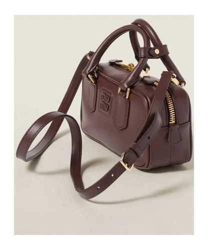 M-I-U M-I-U Arcadie Leather Bag – Premium Women Bag (Dark Brown)