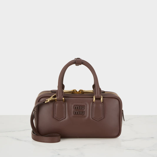 M-I-U M-I-U Arcadie Leather Bag – Premium Women Bag (Dark Brown)