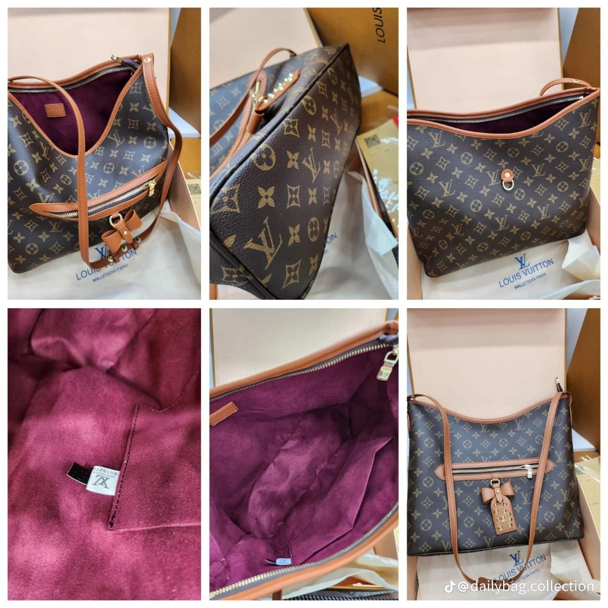 L-O-U-I-S V-U-I-T-T-O-N Lineup MM – Premium Women Bag (Brown)