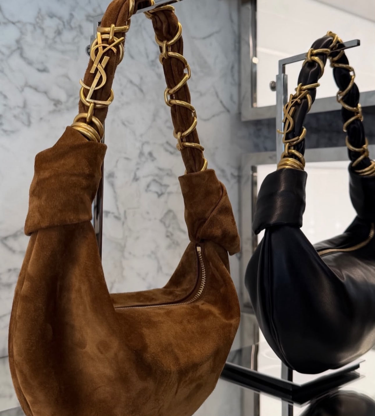 Y-S-L Saint Laurent Amalia Small Hobo Bag – Premium Women Bag (Black)