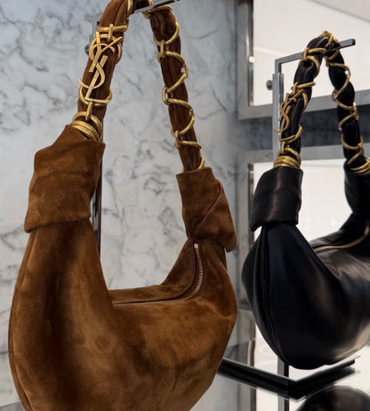 Y-S-L Saint Laurent Amalia Small Hobo Bag – Premium Women Bag (Black)