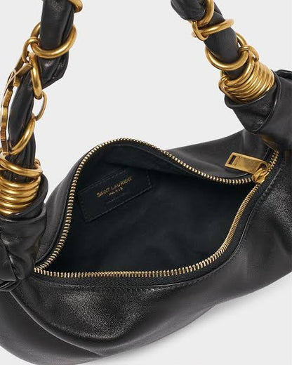 Y-S-L Saint Laurent Amalia Small Hobo Bag – Premium Women Bag (Black)