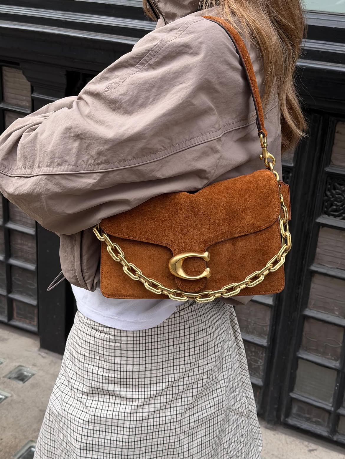 C-O-A-C-H Tabby Chain Shoulder Bag – Premium Women Bag (Brown)
