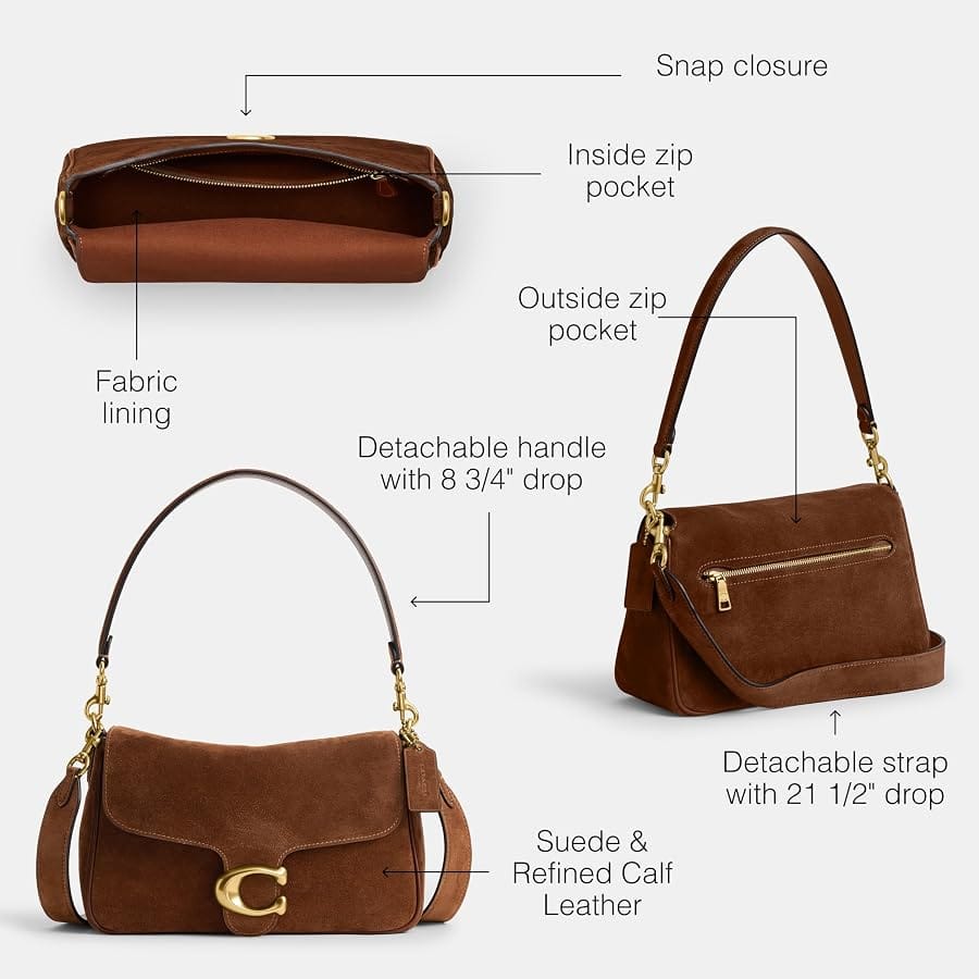 C-O-A-C-H Tabby Chain Shoulder Bag – Premium Women Bag (Brown)