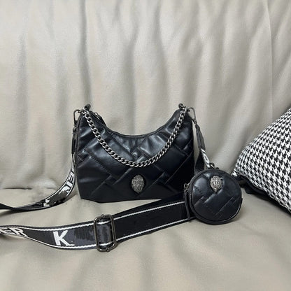 K-U-R-T G-E-I-G-E-R London Small Recycled Crossbody Bag – Premium Women Bag (Black)