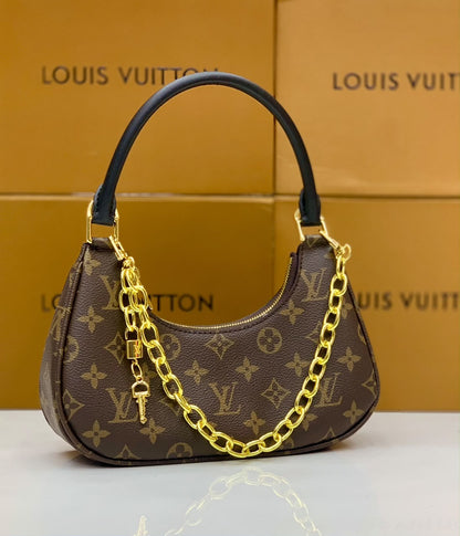 L-O-U-I-S V-U-I-T-T-O-N Catchy PM Handbag – New Design Premium Women Bag (Brown Design B)