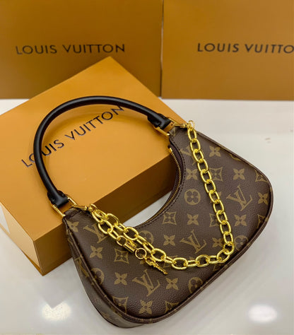 L-O-U-I-S V-U-I-T-T-O-N Catchy PM Handbag – New Design Premium Women Bag (Brown Design B)